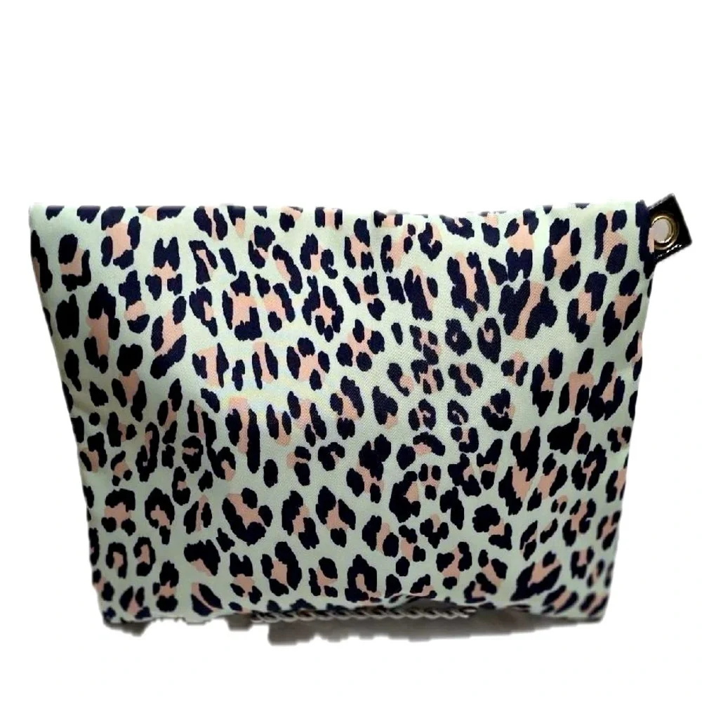 Juicy Couture Leopard Print Clutch - Black and Cream Cosmetic Case